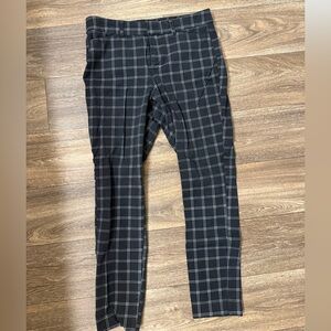 Old Navy Black Plaid Skinny Pants
